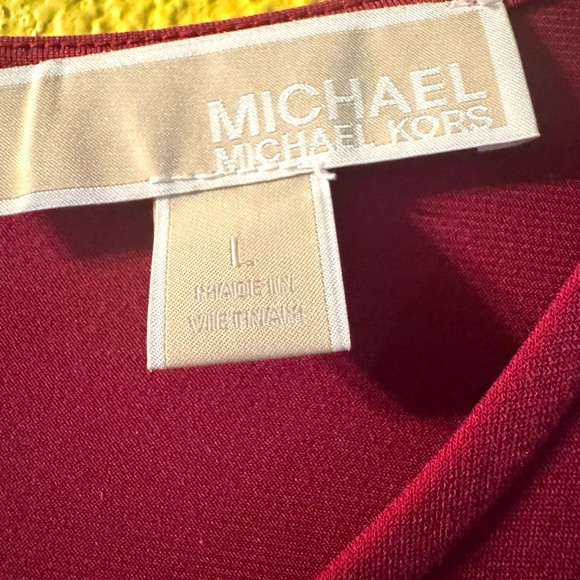 Like NEW: Michael Kors raspberry pink Long-Sleeve Dress 💗 VERY flattering!! - Picture 2 of 5